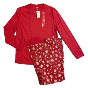 Macy’s Family PJs Snowflake Jogger PJ Set NWT